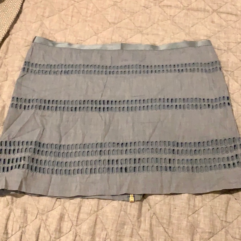 Gap Blue Eyelet Skirt
